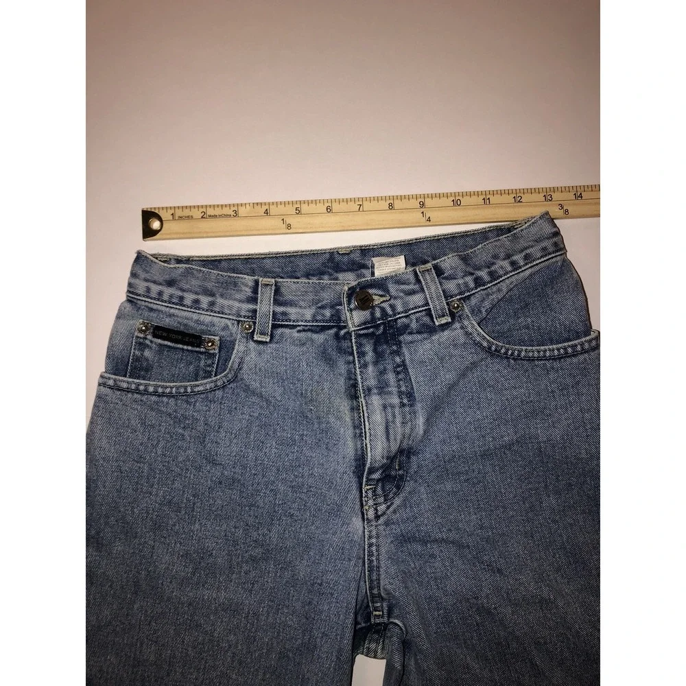 New York Jeans Mid Rise Denim Women's Size 4 Average Blue Cotton Medium‎ Wash